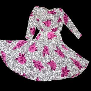 Vintage 80s Floral and Paisley Print Kono NY Dress